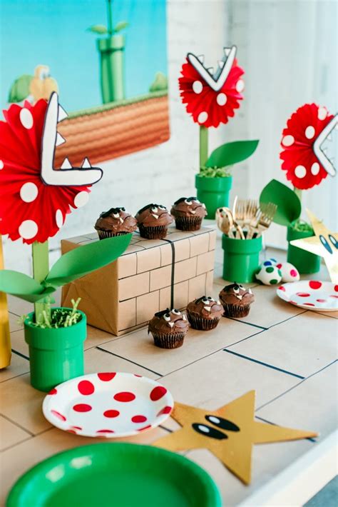 mario bros birthday ideas|diy mario birthday party decorations.